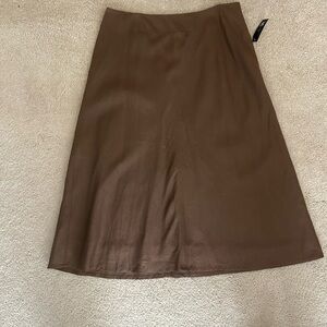 ‘90s Bohemian Flowy Classic Brown A-line Skirt